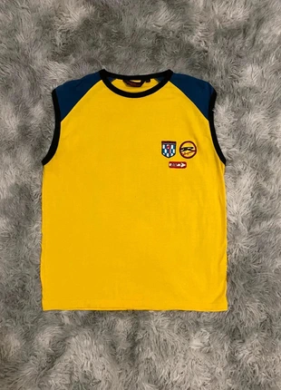 Débardeur - Vintage/ 2000’s - Très bon état - Taille L - Jaune - Logo brodé, marca: Vintage Dressing, estado: Muito bom, tamanho: L, €23.00, €24.85 inclui Proteção do Comprador