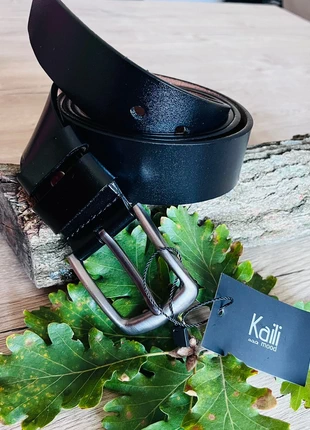 Cintura in vera pelle nera - 135 cm (taglie forti) con fibbia acciaio NUOVA con cartellino, marca: Vera Pelle, estado: Nuevo con etiquetas, tamaño: Ajustable, 15,99 €, 17,49 € Protección al comprador incluida