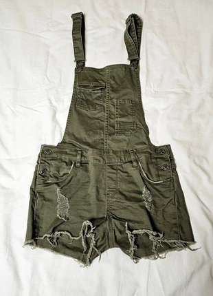 Salopette corta verde militare da donna "Terranova" tg. S, marca: Terranova, estado: Muy bueno, tamaño: S / 36 / 8, 2,50 €, 3,33 € Protección al comprador incluida