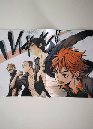 Poster merch, goodies, Haikyuu, Hinata Shoyo, Kageyama Tobio, Kei Tsukishima et Ryunosuke Tanaka, marque: Haikyuu, état: Neuf sans étiquette, 2,00 €, 2,80 € Protection acheteurs incluse