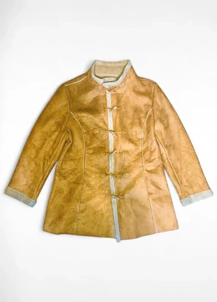 Manteau style Duffle-coats chaude Per Una vintage 70s/80s Moutarde intérieur polaire - Taille L, brand: Vintage Dressing, condition: Very good, size: L / 40 / 12, €18.00, €19.60 includes Buyer Protection