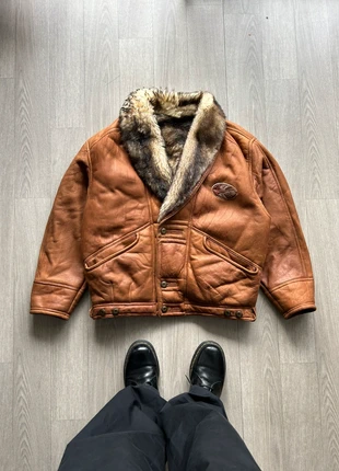 Vintage Real Leather Jacket Sherling Fur Original Gimo’s Luxury, marque: Vintage Dressing, état: Très bon état, taille: XL, 69,95 €, 74,15 € Protection acheteurs incluse