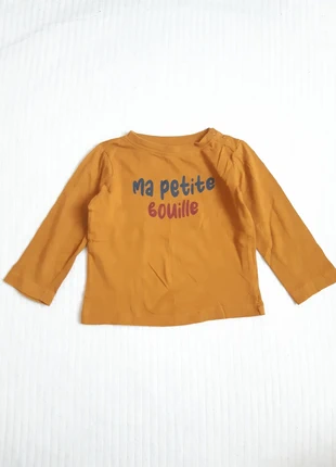 Tee shirt manches longues Mots d'enfants 18 mois, marke: Mots d'enfants, zustand: Sehr gut, größe: 18–24 Monate / 86, 2,00 €, 2,80 € inklusive Vinted-Käuferschutz