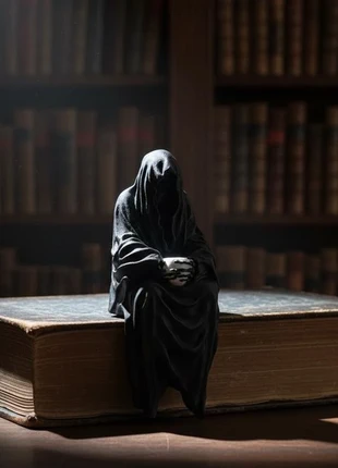 Gothic Hooded Figure Bookend - Dark Academia Library Decor, marque: Fait Main, état: Neuf avec étiquette, 22,00 €, 23,80 € Protection acheteurs incluse