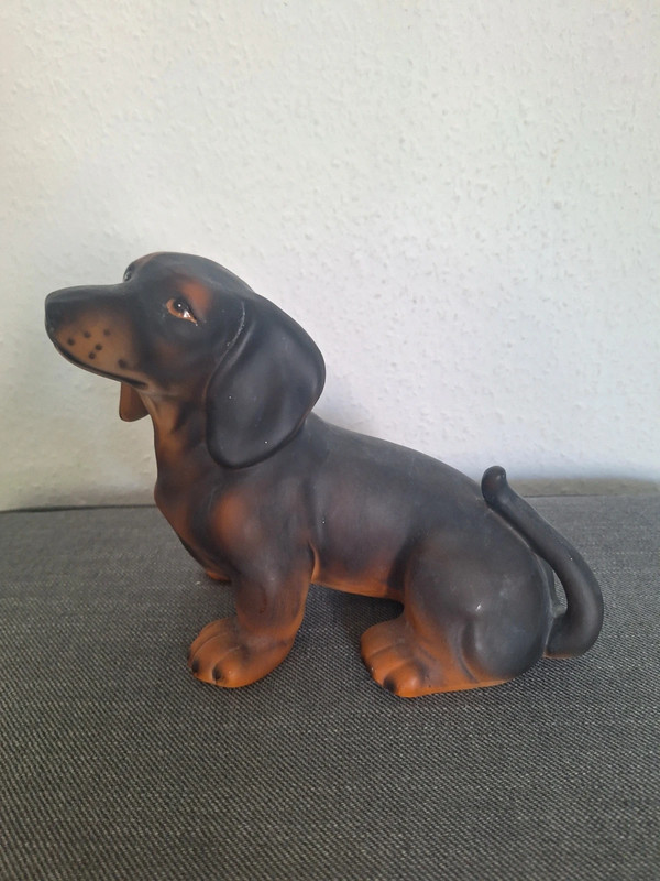 Porzellan Dackel Figur
