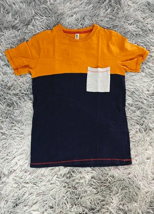 Tee-shirt orange et bleu marine simple TAO, homme, taille XS, très bon état, brand: Tape à l'œil, condition: Very good, size: XS, €3.00, €3.85 includes Buyer Protection
