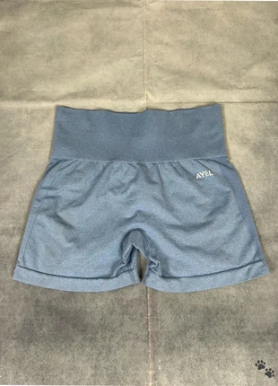 Short de sport AYBL - taille haute - gris bleu – Taille M, marque: AYBL, état: Très bon état, taille: M / 38 / 10, 27,00 €, 29,05 € Protection acheteurs incluse