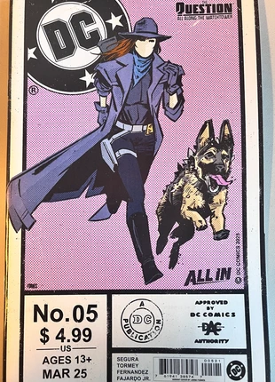 The Question All along the Watchtower #5 Cover B Jorge Fornes Card Stock Variant (DC Comics), staat: Nieuw zonder prijskaartje, € 5,99, € 6,99 inclusief Kopersbescherming Pro