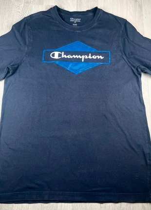 T-shirt Champion, bleu marine, taille L, logo brodé, brand: Champion, condition: Very good, size: L, €4.50, €5.43 includes Buyer Protection