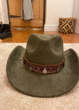 Dark green SHEIN cowboy hat, brand: Shein, condition: New without tags, size: S, £4.20, £5.11 includes Buyer Protection