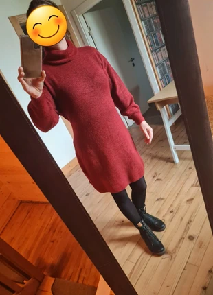 Robe pull chaude col roulé bordeaux – Taille M / 38 – Takko Fashion, brand: Takko Fashion, condition: New with tags, size: M / 38 / 10, €8.00, €9.10 includes Buyer Protection