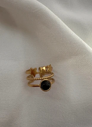 Bague en acier inoxydable ajustable doré résiste à l'eau très tendance, marke: Tendance, zustand: Sehr gut, größe: Größenverstellbar, 6,90 €, 7,95 € inklusive Vinted-Käuferschutz