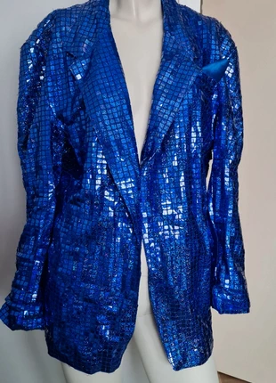 Blazer disco original bleu brillant vintage sans taille, marke: Vintage Dressing, zustand: Gut, größe: Einheitsgröße, 20,00 €, 21,70 € inklusive Vinted-Käuferschutz