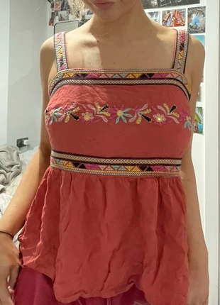 peplum embroidered papaya cami top, brand: Papaya, condition: Very good, size: M / 10, £7.50, £8.58 includes Buyer Protection