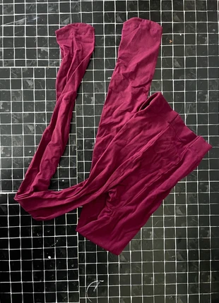 Collants bordeaux burgundy, merk: Unique, staat: Nieuw zonder prijskaartje, maat: Universele maat, € 2,50, € 3,33 inclusief Kopersbescherming