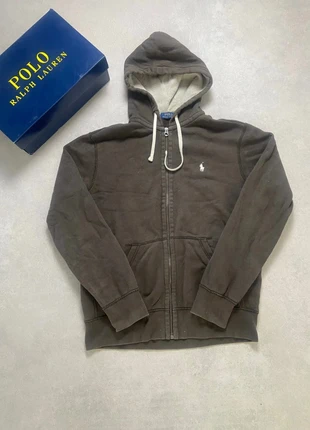 Sweat à capuche Polo Ralph Lauren marron – logo blanc iconique, unisexe et confortable, marque: Ralph Lauren, état: Très bon état, taille: M, 44,90 €, 47,85 € Protection acheteurs incluse