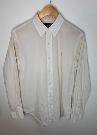 Chemise blanche Ralph Lauren taille L custom fit, merk: Ralph Lauren, staat: Heel goed, maat: L, € 45,00, € 47,95 inclusief Kopersbescherming Pro