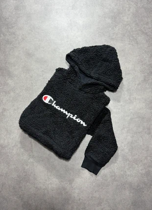 Pull à capuche polaire Champion noir - Logo brodé - 100% coton - Taille S, marque: Champion, état: Très bon état, taille: S / 36 / 8, 20,00 €, 21,70 € Protection acheteurs incluse