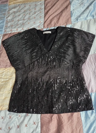 SIZE M. Sparkle sequin top, brand: Rowen Avenue, condition: Good, size: M / 38 / 10, €2.00, €2.80 includes Buyer Protection