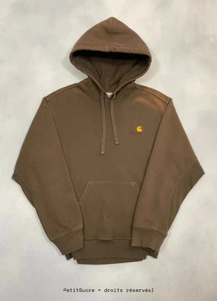 Pull Carhartt wip Marron Coupe large 100% coton Hoodie Sweatshirt - Taille S #828, marque: Carhartt, état: Bon état, taille: S, 34,90 €, 37,35 € Protection acheteurs (Pro) incluse