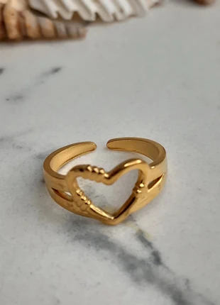 Bague cœur très élégante, marke: LTDS, zustand: Sehr gut, größe: Größenverstellbar, 8,00 €, 9,10 € beinhaltet Vinted-Käuferschutz Pro