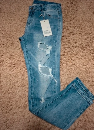 Calças de ganga skinny tamanho S NOVAS, marca: no-stop girl, estado: Nuevo con etiquetas, tamaño: S / 36 / 8, 8,00 €, 9,10 € Protección al comprador incluida