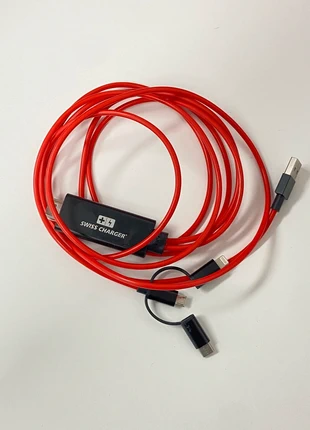 Swiss Multi Charger Cabel, merk: Swiss, staat: Heel goed, € 10,00, € 11,20 inclusief Kopersbescherming Pro