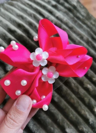 Barrette rose flashy perlée – esprit Y2K / girly coquette, état: Neuf avec étiquette, 4,00 €, 4,90 € Protection acheteurs incluse