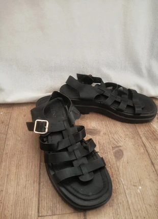 Sandales bout carré simili cuir, brand: Boutique indépendante, condition: Very good, size: 39, €13.00, €14.35 includes Buyer Protection