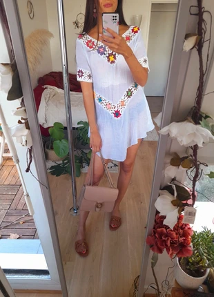 Robe de plage asymétrique, marke: St. Tropez, zustand: Sehr gut, größe: S / 36 / 8, 15,00 €, 16,45 € inklusive Vinted-Käuferschutz