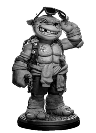 Toon Michelangelo 3D Résine – Inspiré de l’univers Teenage Mutant Ninja Turtles, marca: Impression, estado: Nuevo sin etiquetas, 35,99 €, 38,49 € Protección al comprador Pro incluida