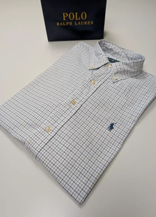 Chemise Ralph Lauren blanche à carreaux taille M/L #ch719s, marca: Ralph Lauren, estado: Muito bom, tamanho: M, €29.90, €32.10 inclui Proteção do Comprador Pro