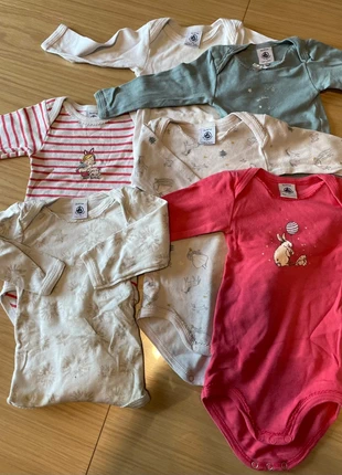 💕 Lot 6 bodys Petit Bateau 6 mois - Motifs hiver mignons, très bon état !, marca: Petit Bateau, estado: Muy bueno, tamaño: 6-9 meses / 68 cm, 18,00 €, 19,60 € Protección al comprador incluida