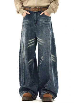 Jean large bleu avec détails usés, brand: y2k, condition: New without tags, size: L, €70.00, €74.20 includes Buyer Protection