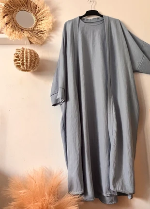 🩵 Kimono + robe sans manches, brand: Boutique indépendante, condizioni: Nuovo senza cartellino, taglia: Taglia unica, €15.00, €16.45 include la Protezione acquisti