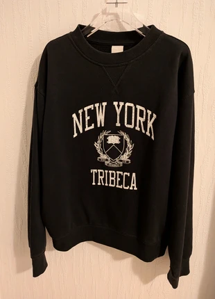 Trui sweater HM maat XS zwart met witte letters New York, brand: H&M, condizioni: Ottime, taglia: XS / IT 38 / EU 34, €5.00, €5.95 include la Protezione acquisti