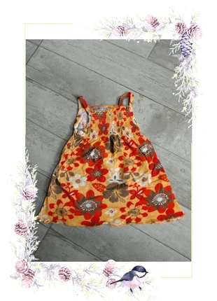 Robe d'été à bretelles aux couleurs seventies kimballoo 6 mois, marke: Kimbaloo, zustand: Sehr gut, größe: 6-9 Monate / 68, 3,00 €, 3,85 € inklusive Vinted-Käuferschutz