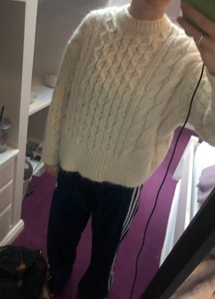 White knitted jumper, brand: Zara, condition: Very good, size: S / 36 / 8, €10.00, €11.20 includes Buyer Protection