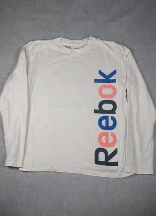 Reebok Long Sleeve White Shirt with Multicolor Logo – Unisex, 100% Cotton 2012 vintage, merk: Reebok, staat: Heel goed, maat: S, € 10,00, € 11,20 inclusief Kopersbescherming