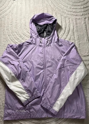 Veste Columbia violette et blanche | Taille 1XL | Imperméable légère | Capuche ajustable, brand: Columbia, condition: Very good, size: XL / 42 / 14, €22.00, €23.80 includes Buyer Protection