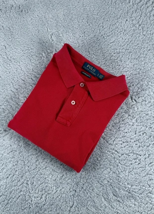Polo Ralph Lauren Polo L enfant Slim Rouge Coton Logo Brodé / Shirt Red Cotton 00370, marke: Ralph Lauren, zustand: Sehr gut, größe: L, 12,00 €, 13,30 € beinhaltet Vinted-Käuferschutz Pro