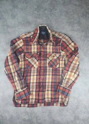 Chemise à carreaux en laine flanelle Country touch - Multicolore - Taille S, brand: Vintage Dressing, condition: Very good, size: S, €15.00, €16.45 includes Buyer Protection