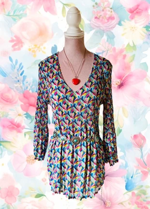 🌿Blouse tunique multicolore fil lurex 🌈 Fairycore multicolored blouse🌿, marke: COQUETTE, zustand: Sehr gut, größe: M / 38 / 10, 7,00 €, 8,05 € beinhaltet Vinted-Käuferschutz Pro