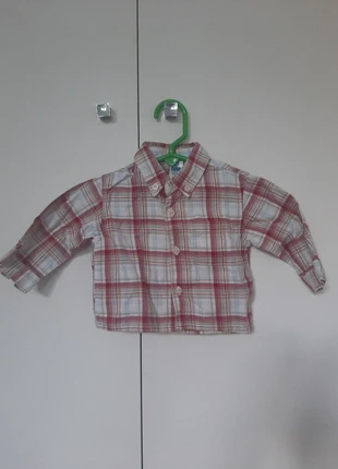 Dik katoenen geruit hemdje 6-9M, condition: Good, size: 6-9 months / 68 cm, €1.00, €1.75 includes Buyer Protection