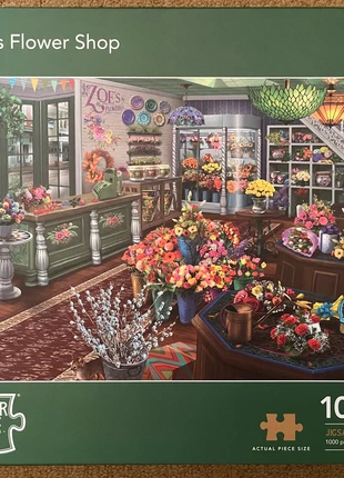 Jigsaw Puzzle 'Zoe's Flower Shop' 1000 Pieces by Corner Piece in VGC, brand: Corner Piece Puzzles, condition: Very good, £3.99, £4.89 includes Buyer Protection