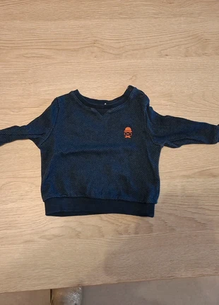 Blauwe trui, marque: JBC, état: Très bon état, taille: 9-12 mois / 74 cm, 2,00 €, 2,80 € Protection acheteurs incluse