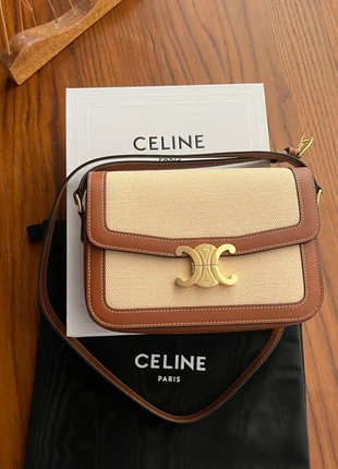 sac celine triomphe classique textile et veau, marke: Céline, zustand: Sehr gut, 2 390,00 €, 2 510,20 € inklusive Vinted-Käuferschutz