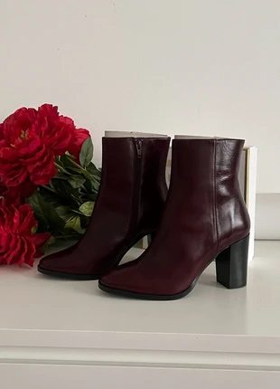 🌹 Bottines Minelli bordeaux – Élégance intemporelle & allure chic !, merk: Minelli, staat: Nieuw zonder prijskaartje, maat: 38, € 89,00, € 94,15 inclusief Kopersbescherming Pro