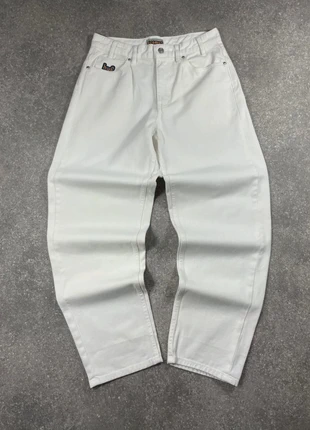 Pantlon baggy/ large huf blanc avec logo brodé / Cromer, marque: HUF, état: Très bon état, taille: W28 | FR 38, 29,90 €, 32,10 € Protection acheteurs incluse