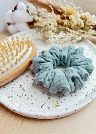 Chouchou élastique scrunchie en double gaze, marca: Boutique Parisienne, estado: Muy bueno, 3,00 €, 3,85 € Protección al comprador Pro incluida